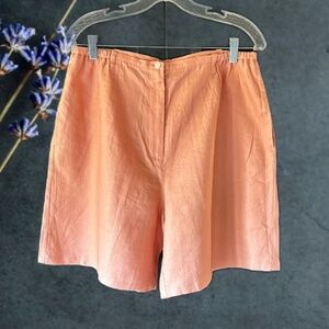 Marisa Christina 100% Linen Shorts Pink Size XL EUC